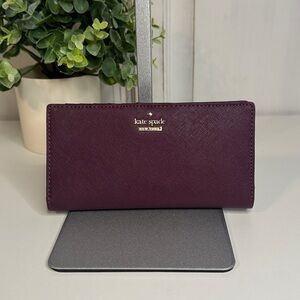 New Kate Spade “Cameron Street Stacy” Leather Wallet
